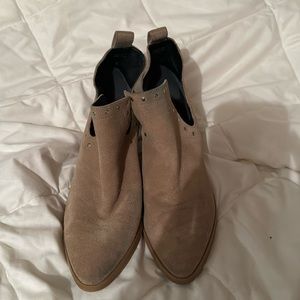 Rebecca Minkoff Lana Split Shaft Suede Booties